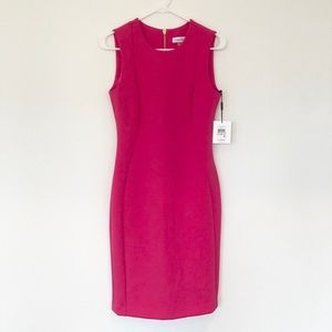 NWT! Pink sheath dress w/ exposed zipper